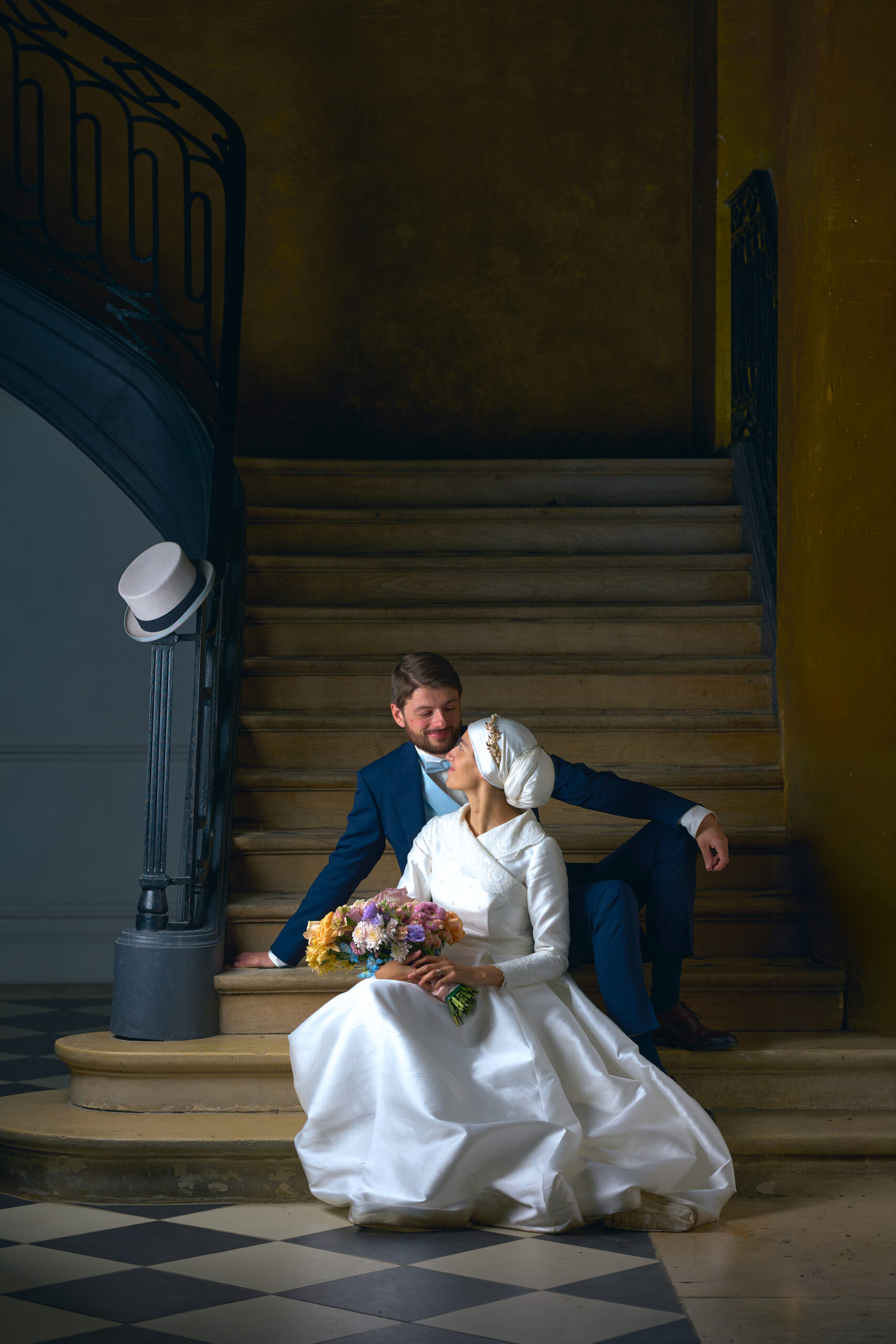 Mise en scène photographique préparée pour une production