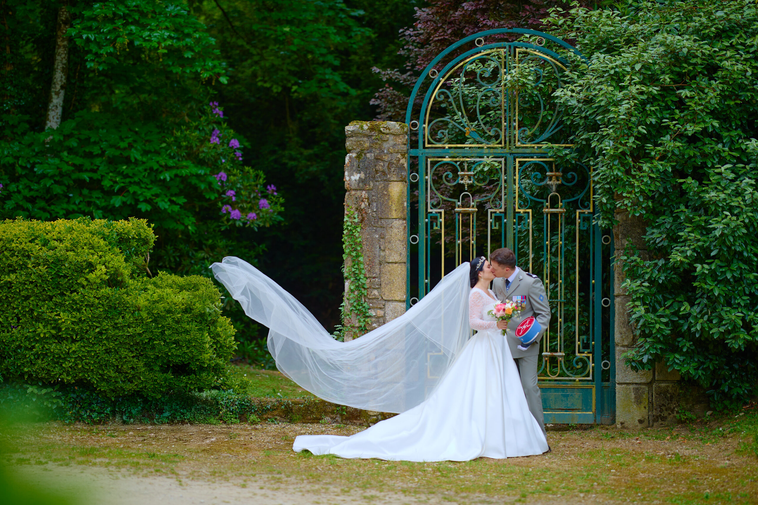 Jean de Malet pendant un reportage de mariage